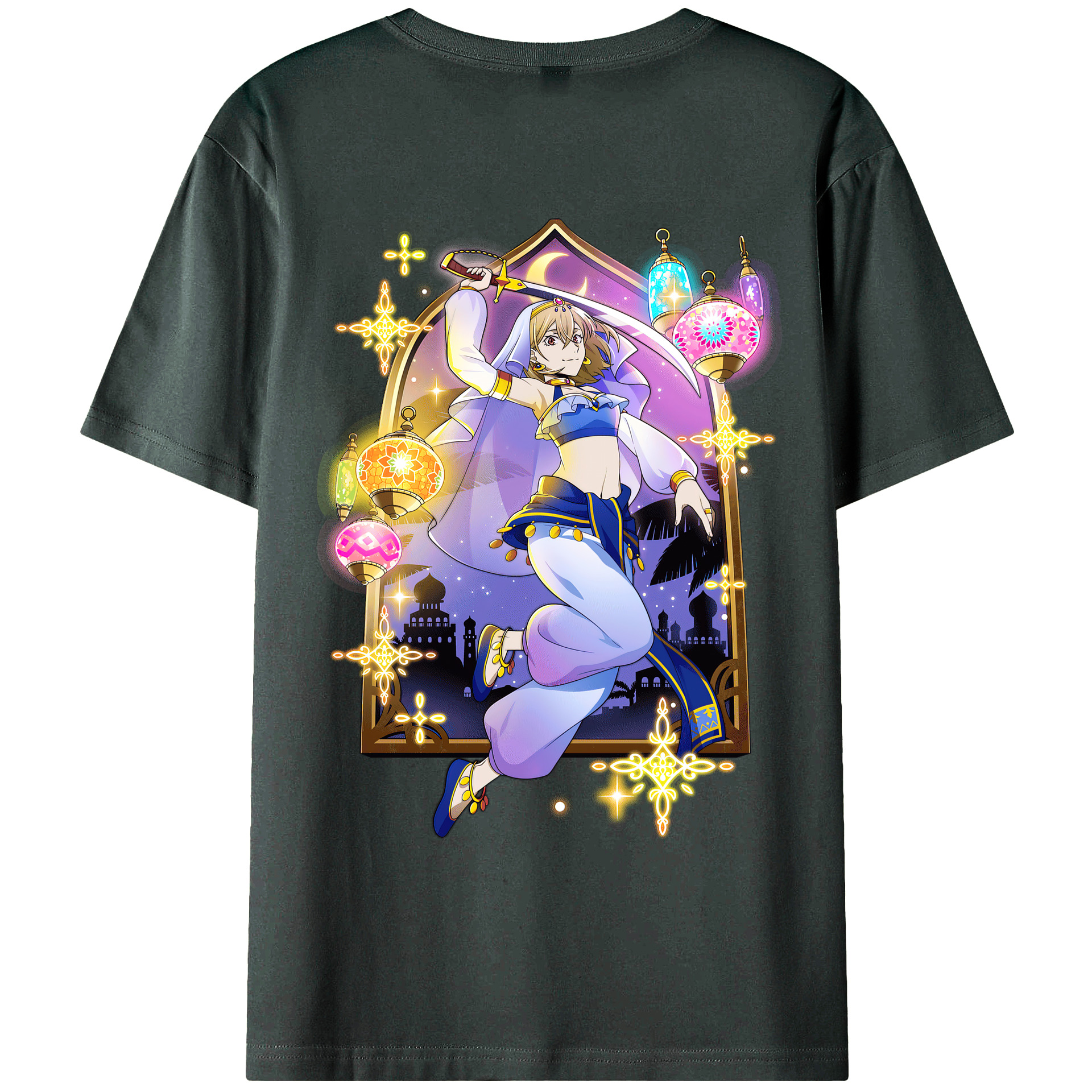 （画像用） 文豪ストレイドッグス Bungo Stray Dogs 綿100％ メンズ半袖Tシャツ（バックプリント） 通気性